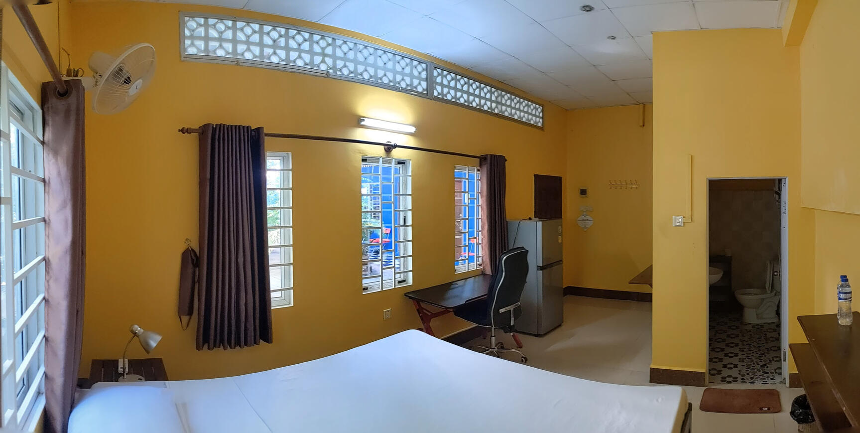 Interior, facing door